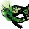 Bristol Costume Accessories Green And Black Lace Masquerade Mask
