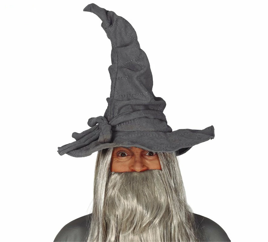 Fiestas Guirca Grey Wizard Hat Halloween Accessories