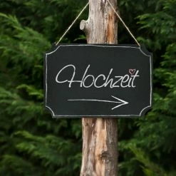 Partydecor Hanging Chalkboard Sign Black