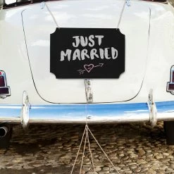 Partydecor Hanging Chalkboard Sign Black