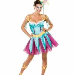 My Fancy Dress Clown & Circus Harlequin Holly Costume