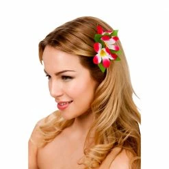 Wicked Hawaiian Costumes Hawaii Flower Hair Clip Hot Pink