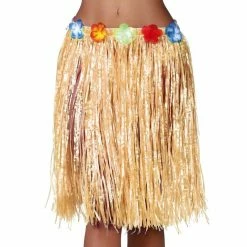 Fiestas Guirca Hawaiian Grass Skirt Flower Waist 55cm