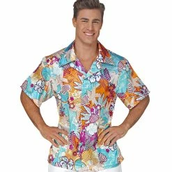 Wicked Hawaiian Shirt - Blue And Orange World Costumes