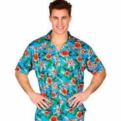 Widmann World Costumes Hawaiian Shirt Blue