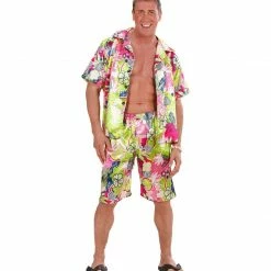 Widmann World Costumes Hawaiian Shirt And Shorts Costume Multicoloured