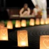 Partydecor Halloween Decorations Heart Candle Bag Lanterns Pack 10