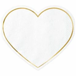 Partydecor Heart Shaped Napkins Pack Of 20 Valentines