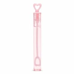 Partydecor Heart Bubbles Tubes Pink 48 Pack