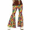 Fiestas Guirca Hippie Tie-dye Flared Trousers