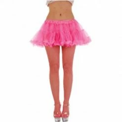 Wicked Hot Pink 12" 3 Layer Petticoat Ladies 1980's Costumes