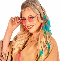 Widmann Indian Headband Turquoise Feathers