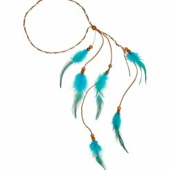 Widmann Indian Headband Turquoise Feathers