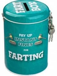 My Fancy Dress Party Supplies Instant Fines Pay Up Tin, Farting