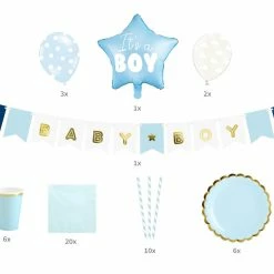 Partydecor It's A Boy Baby Shower Party Kit Party Supplies