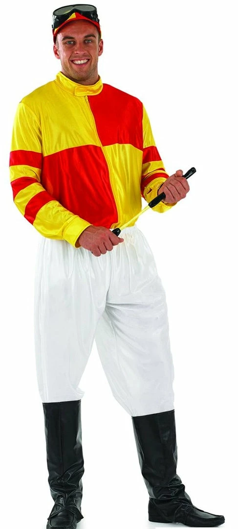 Funshack Jockey Costume Red And Yellow