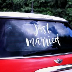 Partydecor Party Decorations Just Married Wedding Car Sticker Decoration