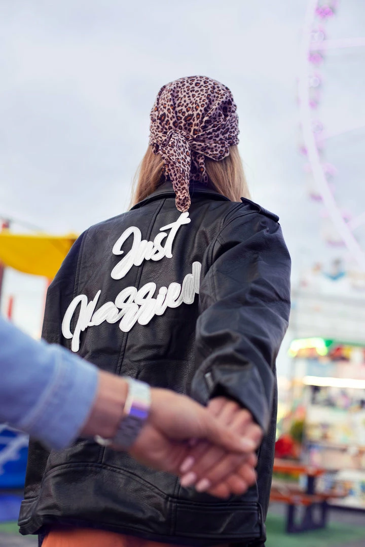 Partydecor Just Married Iron On Patch