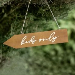 Partydecor Kids Only Wooden Signpost