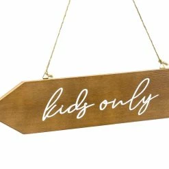 Partydecor Kids Only Wooden Signpost