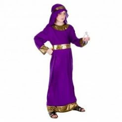 My Fancy Dress Wise Man - Purple Melchior Costume Christmas Costumes