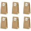 Partydecor Kraft Paper Treat Bags Thank You Pack Of 6