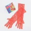 Bristol 1980's Lace Gloves Orange, Green Or Pink