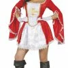 Fiestas Guirca Musketeer Lady Costume Red