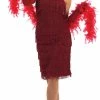 Funshack Roaring 1920's Girl Red Flapper Dress