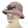 Bristol Ladies Cloche Hat 1920s Style Plush Beige 1920's