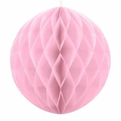Partydecor Christmas Gift And Decoration Ideas Light Pink Honeycomb Party Decoration 30cm