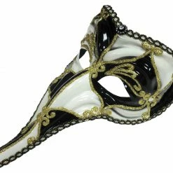 Bristol Costume Accessories Loki Mask Black And White Venetian Mask