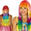 Fiestas Guirca Long Multicoloured Wig Clown & Circus