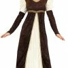 Fiestas Guirca Medieval Princess Costume Brown Medieval, Renaissance & Tudor Costumes