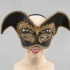 Bristol Black Gold Highwayman Masquerade Mask Masks