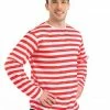 Bristol Red And White Striped Jumper Men's