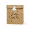 Partydecor Merry Christmas Kraft Large Gift Bags Pack Of 3