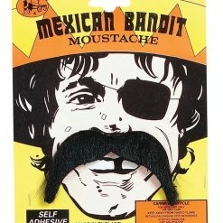 Bristol World Costumes Mexican Bandit Black Moustache