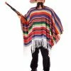 Bristol Mexican Poncho Multi Coloured Western Costumes