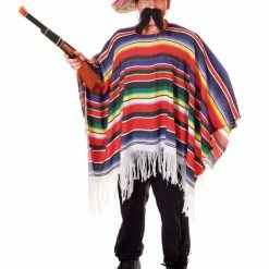 Bristol Mexican Poncho Multi Coloured Western Costumes