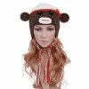 My Fancy Dress Brown Indian Wool Beanie Hat