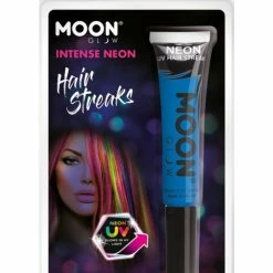 Moonglow Costume Accessories Moon Glow Intense Neon UV Hair Streaks Blue