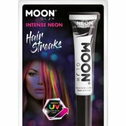 Moonglow Moon Glow Intense Neon UV Hair Streaks White Costume Accessories