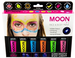Moonglow Facepaints & FX Moon Glow Glitter Face Gel Boxset