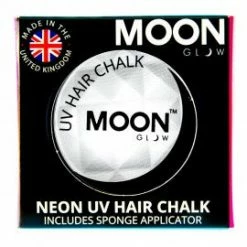 My Fancy Dress Costume Accessories Moon Glow 3.5g UV Neon Hair Chalk White