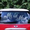 Partydecor Mr & Mrs Car Sticker