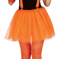Fiestas Guirca 1980's Neon Orange Tutu Petticoat