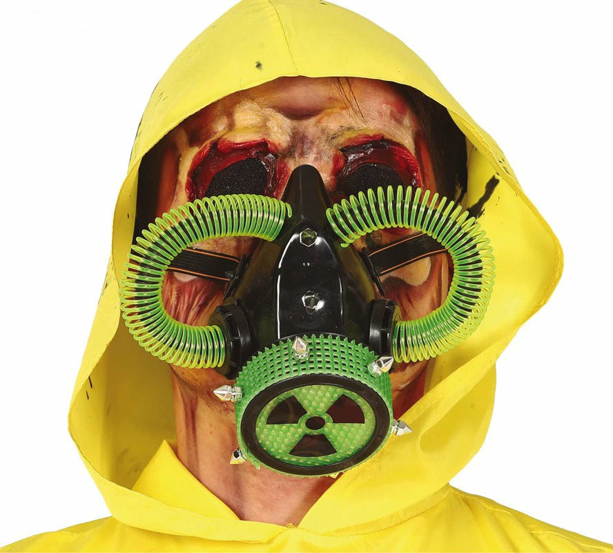 Fiestas Guirca Neon Radioactive Gas Mask