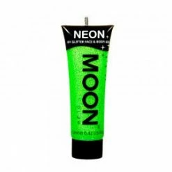 My Fancy Dress St Patrick's Day Costumes Moon Glow 12ml Glitter Gel UV Green