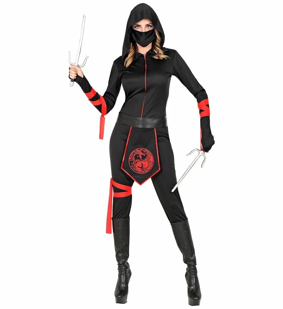 Widmann Halloween Ninja Costume Ladies